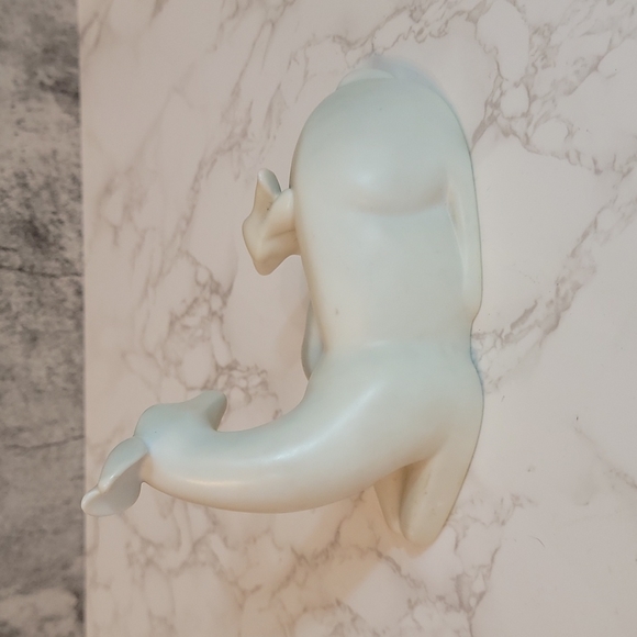 VINTAGE 1984 GALLERY ORIGINALS MAMA DEER & FAWN ART DECO STYLE POTTERY FIGURINE - Picture 5 of 5